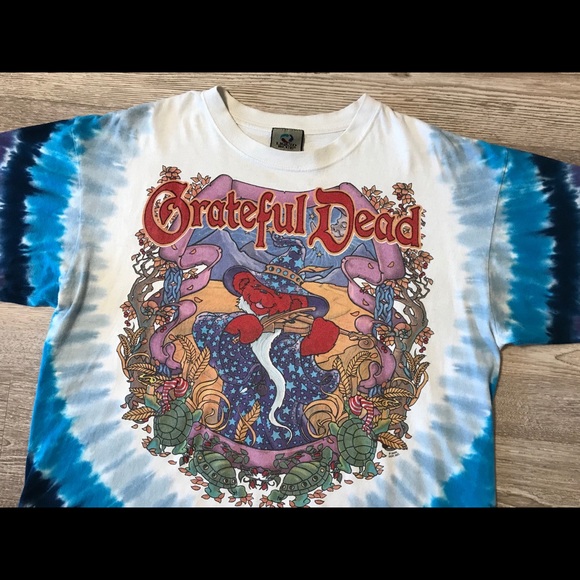 ‼️SOLD‼️ Vintage Liquid Blue Grateful Dead Tee - Picture 2 of 6